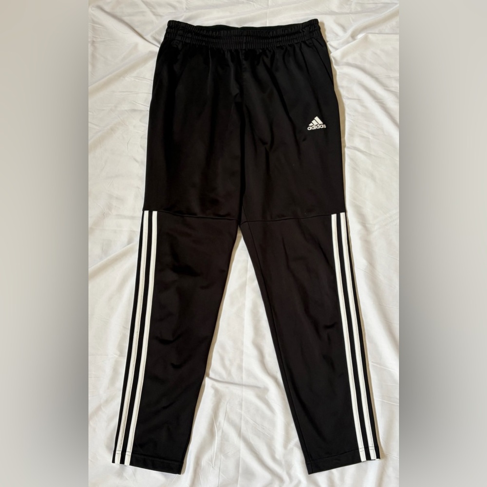 Adidas Women's Black Joggers with White Accents